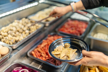Diverse Culinary Delights at a Vibrant Food Market