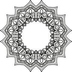 Mandala Artists Circular Pattern in the Form of a Mandala Decorative Ornament in Ethnic Oriental Style.