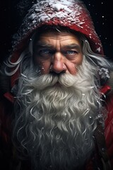 Santa Claus portrait. Merry Christmas. Ai Generative