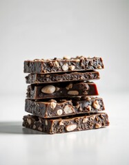 chocolate bar on a white background