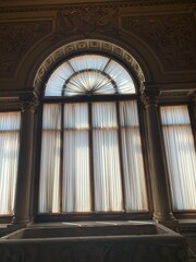 big arched window in florence, italy