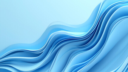 Blue wave wall with gradient shades for presentation background, Abstract background with blue slingshots in different shades and shapes.