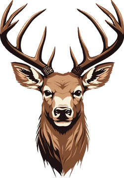 deer head vector
