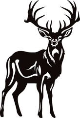 deer silhouette vector