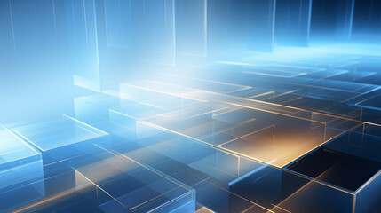 Abstract blue background with smooth lines and light effects., Abstract blending blue green gradient background with grainy noise texture for modern trendy minimal design.