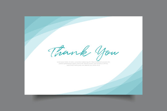 thank you card template design