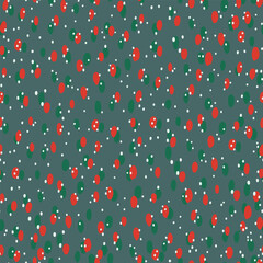 Spots and dots pattern. Seamless pattern with dots different sizes. Vector illustration for scrapbooking, fabric, wrapping paper.	
