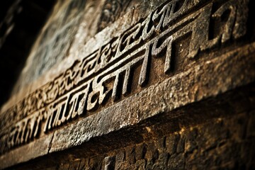 Tamil: Ancient Script Carved on Brihadisvara Temple Walls in Thanjavur
