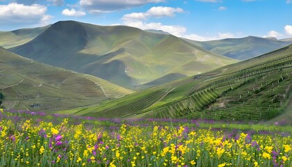 Obraz premium Rolling Hills of North Caucasus