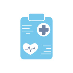 Fototapeta premium health report concept line icon. Simple element illustration. health report concept outline symbol design.