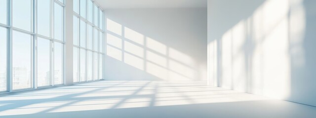 Obraz premium Sunlit Room Corner.
