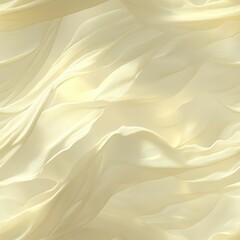 Fototapeta premium Seamless soft, flowing design in warm beige and cream tones, evoking an airy and delicate aesthetic. Gentle wave pattern, creating a soothing and harmonious visual.