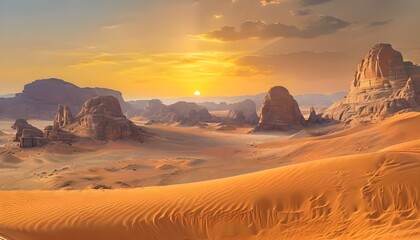 Naklejka premium Vast Desert Landscapes