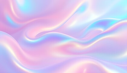 Fototapeta premium Holographic abstract pastel colors backdrop. Hologram gradient neon color. Rainbow graphic. Vibrant iridescent neon background. holographic soft pastels, abstract, trendy vaporwave gradient