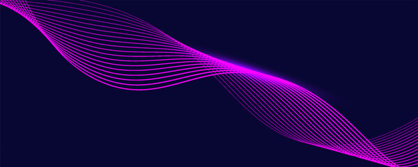 Fototapeta premium Abstract background with flowing lines. Dynamic waves. Vector illustration. eps 10