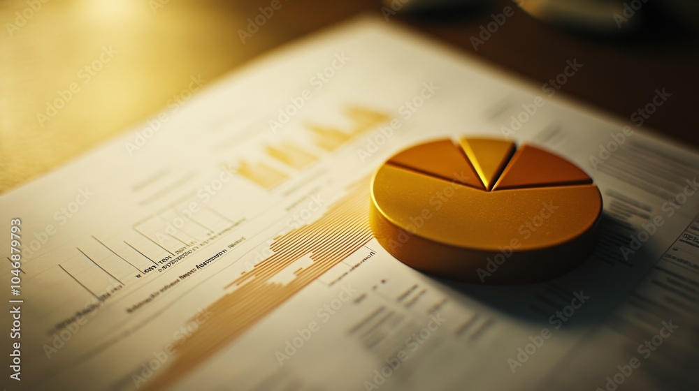Leinwandbilder business data analysis with chart and graph elements