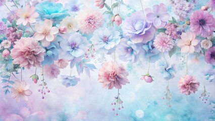 A nature-themed background featuring a serene sky, gentle clouds with soft pastel colors, and a textured, artistic touch. perfect for seasonal designs or nature-themed projects.
