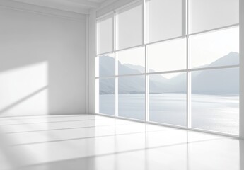 Fototapeta premium Minimalist Room View.