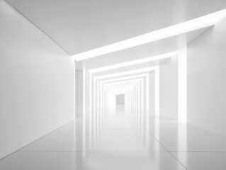 Fototapeta premium White Corridor.