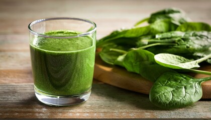 グリーンスムージーとほうれん草（green smoothie and spinach）
