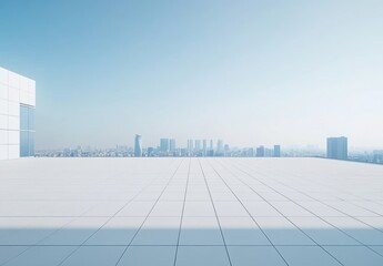 Fototapeta premium Cityscape Rooftop View.