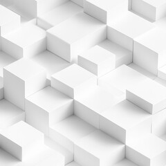 Obraz premium White Cube Pattern.