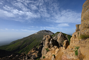 Climbing mountain ridge, Nasu, Tochigi, Japan