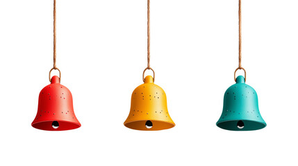 christmas bells isolated on white background