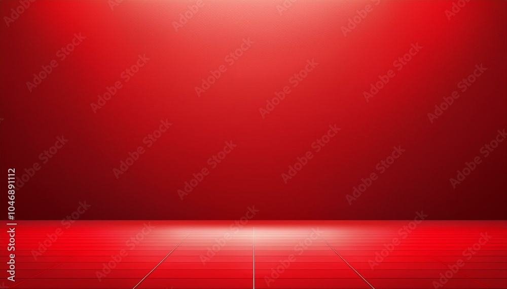 Poster red empty room studio gradient used for background and display your product