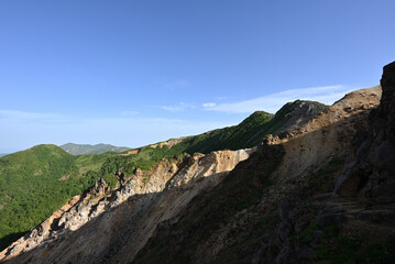 Climbing mountain ridge, Nasu, Tochigi, Japan