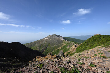 Climbing mountain ridge, Nasu, Tochigi, Japan