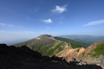 Climbing mountain ridge, Nasu, Tochigi, Japan