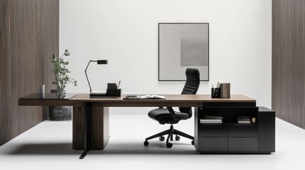 Modern Office Space with Minimalist Design Elements