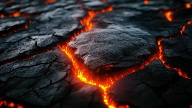 Burning lava pattern texture background