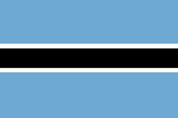Obraz premium flag of botswana