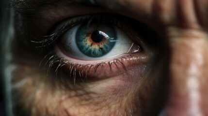 Close-up view of a determined doctor