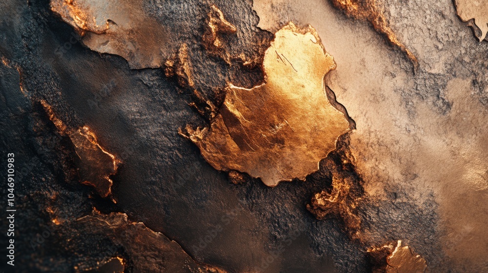 Poster elegant gold and dark texture abstract background