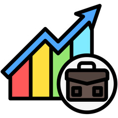 lineal multi color icon, use for UI, UX, app and web development, digital or print. for industry, education, business, finance, economic development theme.