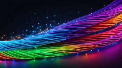 abstract colorful ropes thread background 