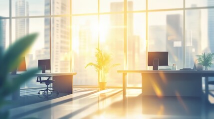 Sunlit Office Space.