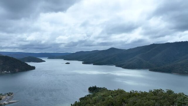 lake eildon view from the top. Victoria Australia.