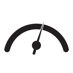 Speedometer icon. Fast Speedometer icon in a white background. Speed control meter. Vector illustration.