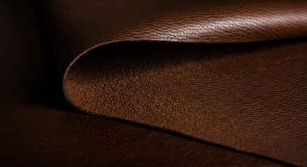 Brown Leather Texture with Soft Focus