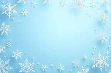 christmas background with snowflakes