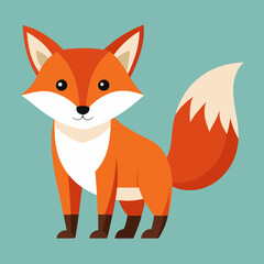 Fototapeta premium fox cartoon character