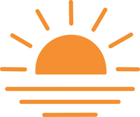 Rising Sun Vector for New Beginnings