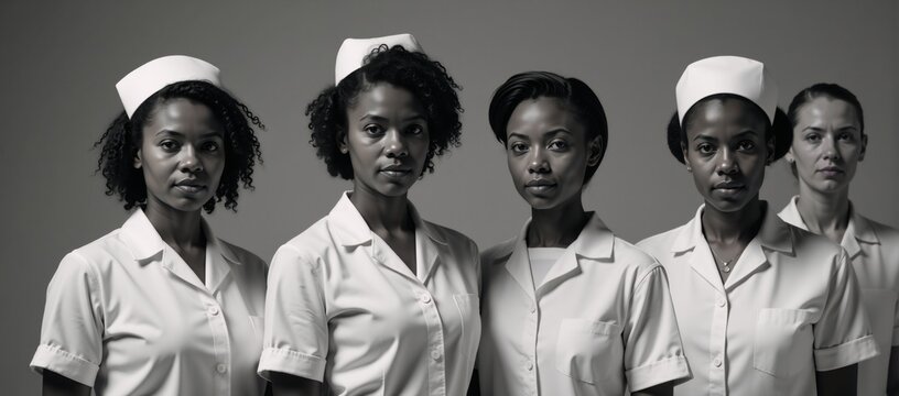 Empowering representation of African-American nurse warriors during warfare signifying their significant historical contribution