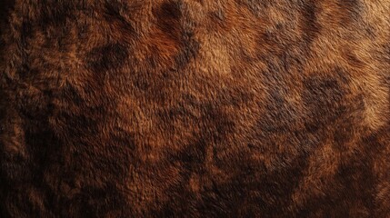 Bison Fur. Brown and Dirty Bison Fur Background Texture