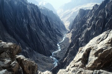 Black Canyon: A Majestic National Park in Colorado with Deep River Gorge and Rocky Formations