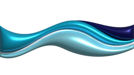 Dynamic 3D abstract wavy modern background, inflated balloon like forms in blue colors, fluid shapes create a sense of motion and depth